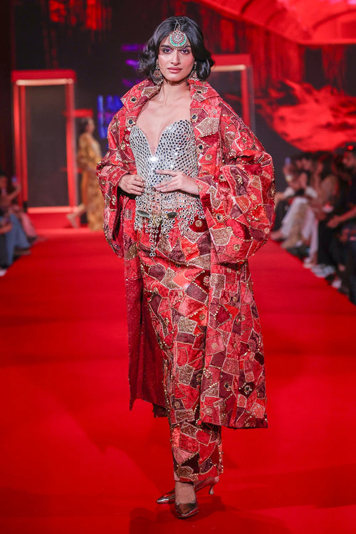Vilasini Jacket And Skirt Set
