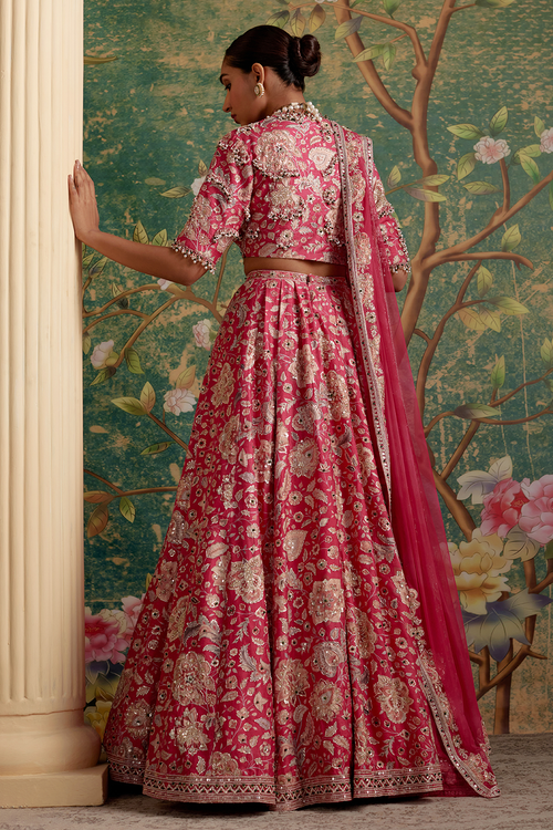 Starlet Royal Fuschia Print Lehenga Set