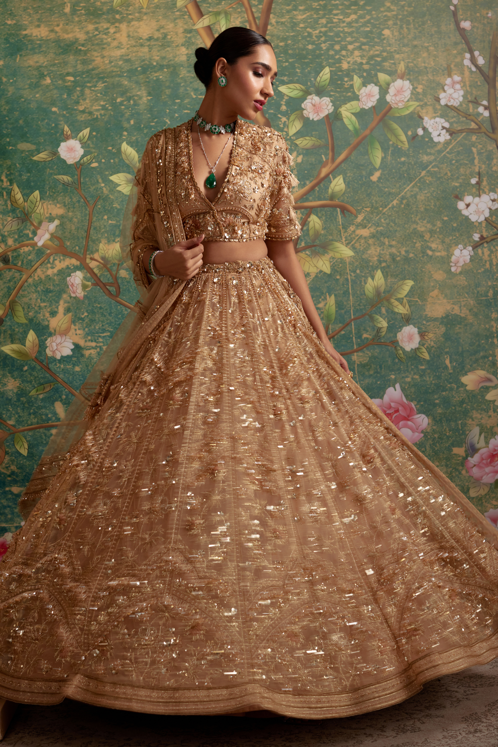 Enchanted Gold Lehenga Set