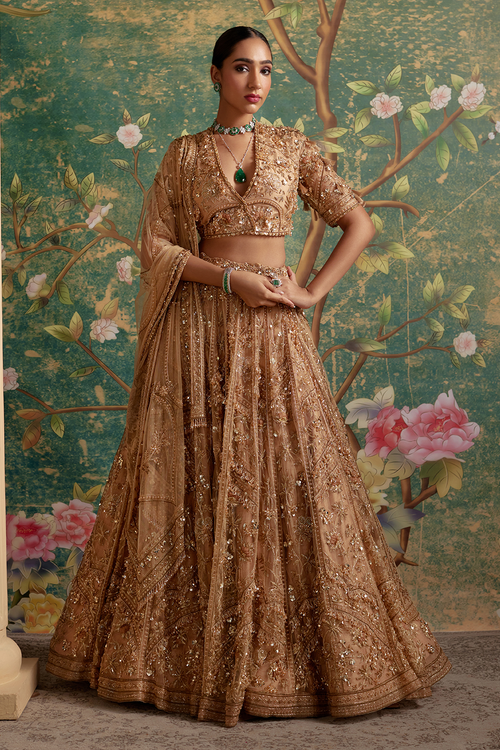 Enchanted Gold Lehenga Set