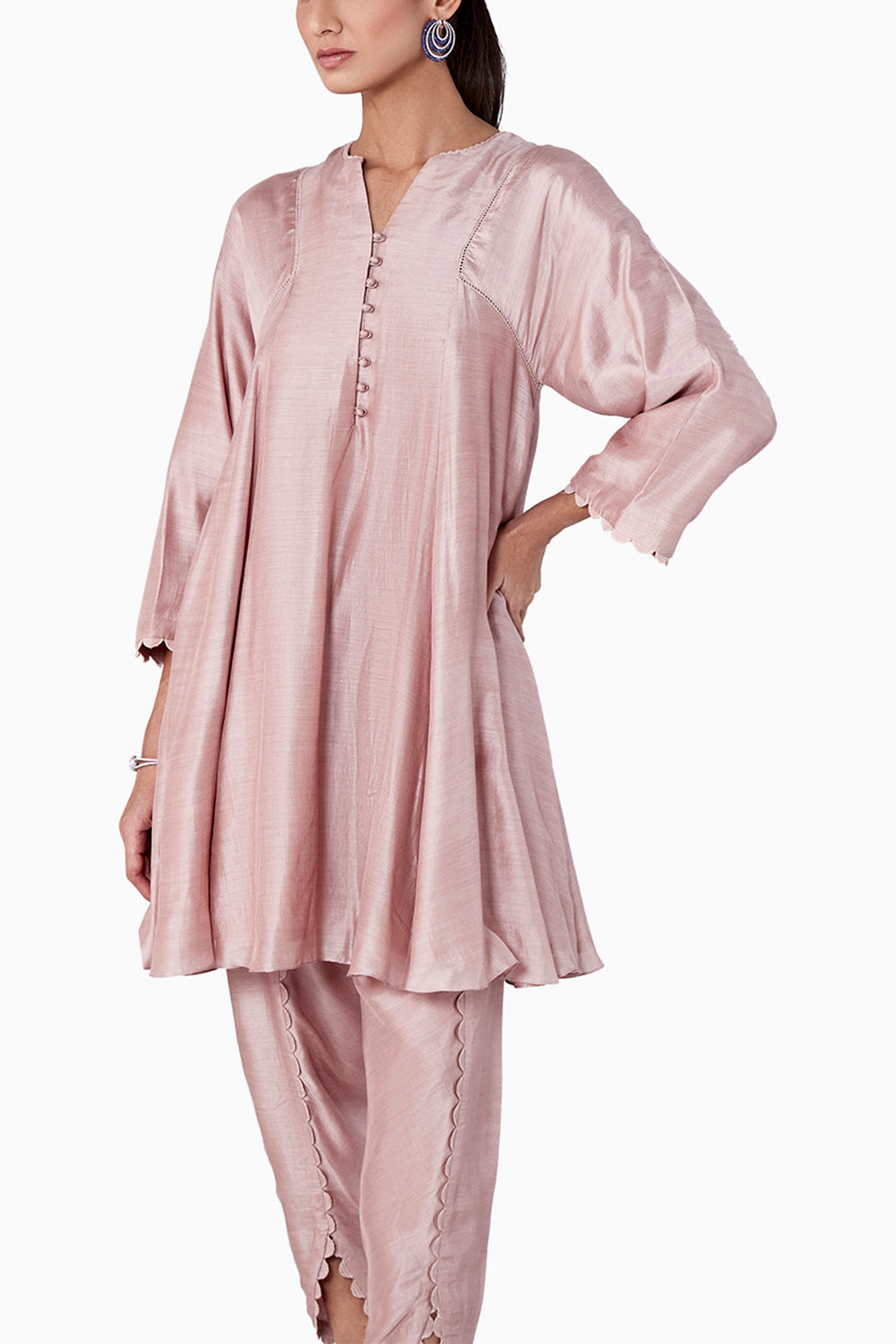 Arbor Dusky Pink Kurta Set