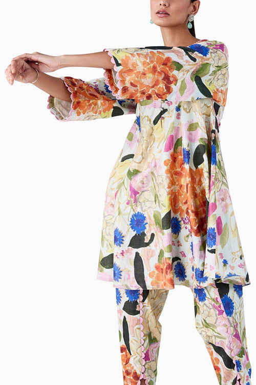 Silas Green Multicolored Kurta Set