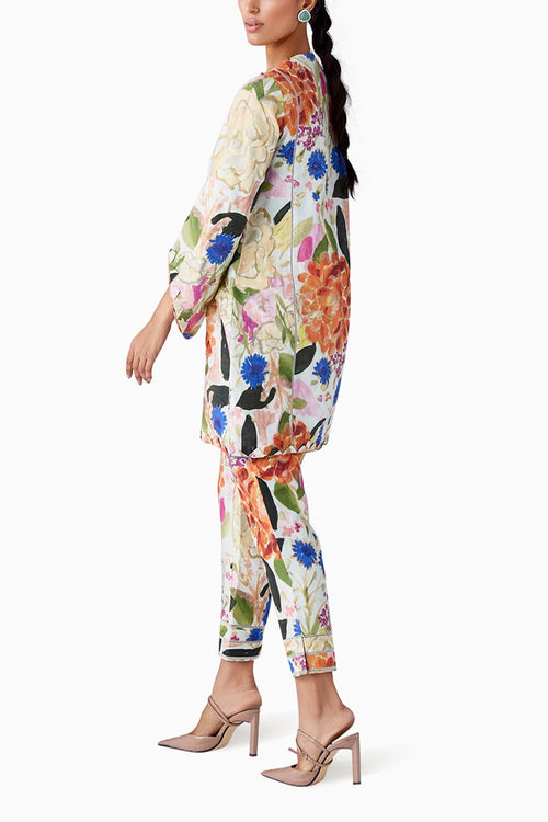 Orquida Green Multicolored Kurta Set