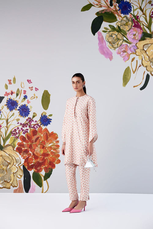 Tansy Ivory Boota Print Kurta Set