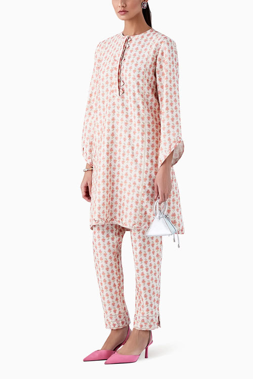 Tansy Ivory Boota Print Kurta Set