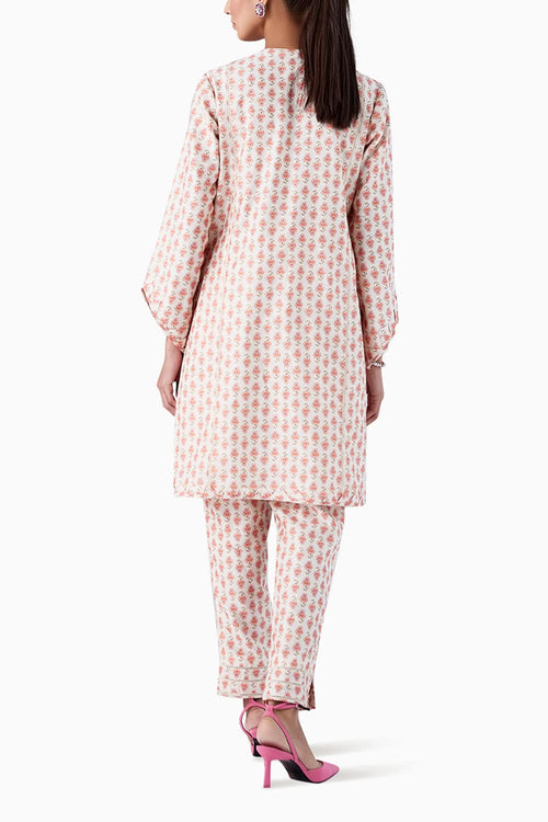 Tansy Ivory Boota Print Kurta Set