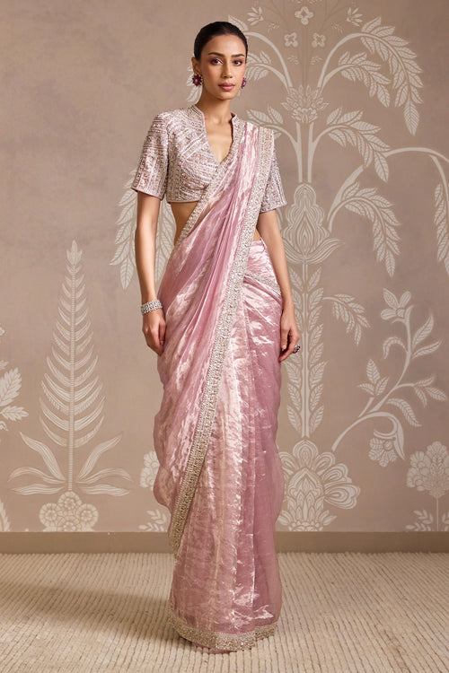Twilight Lilac Wrap Sari Set