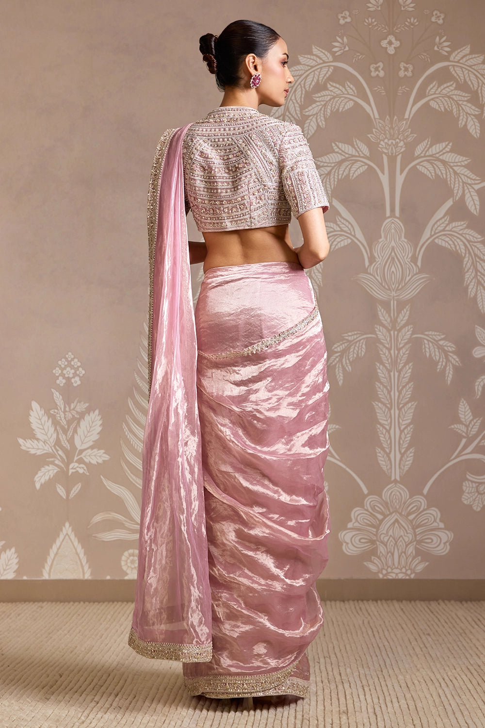 Twilight Lilac Wrap Sari Set