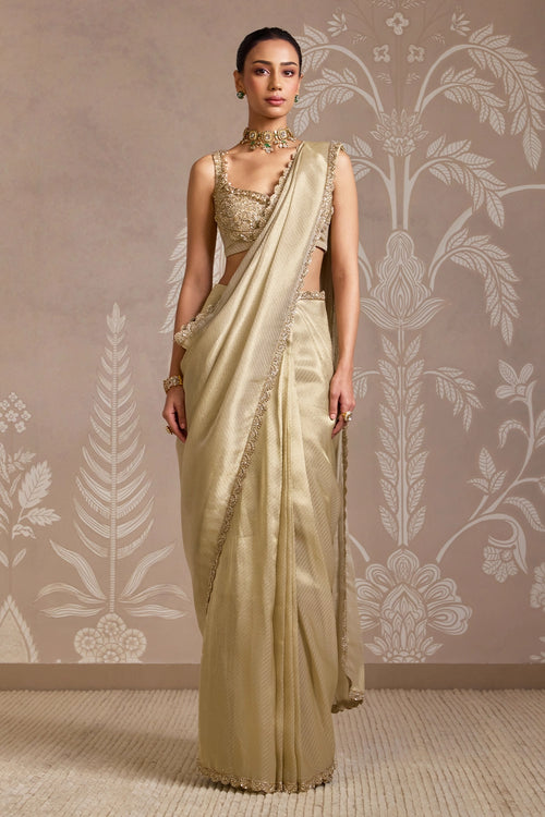 Weave Aurora Gold Sari Set
