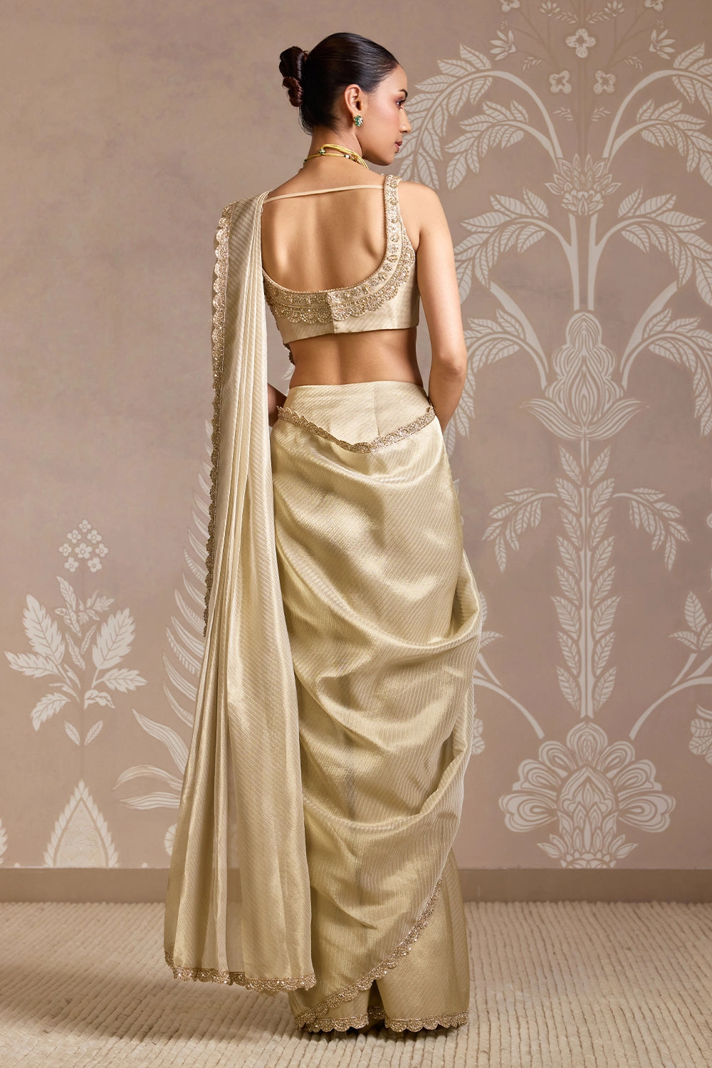 Weave Aurora Gold Sari Set