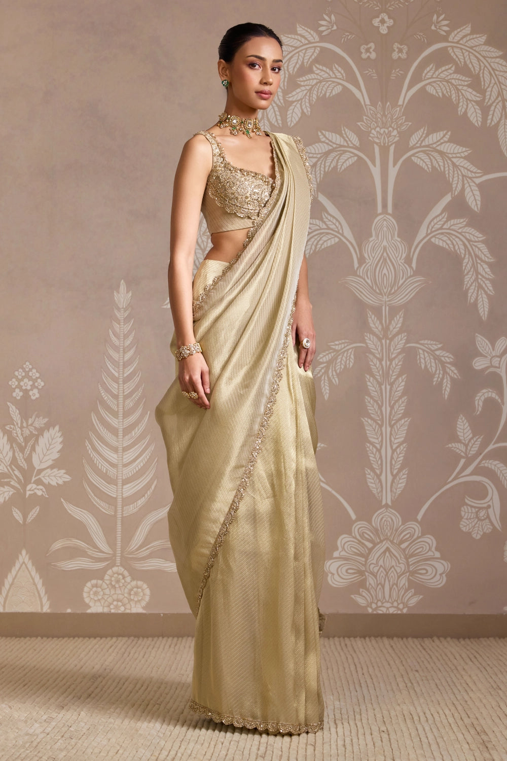 Weave Aurora Gold Sari Set