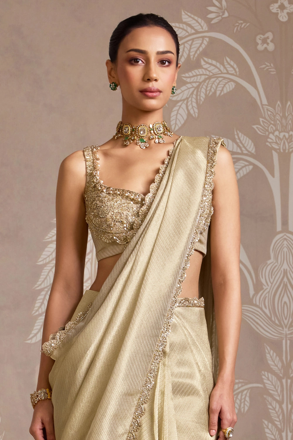 Weave Aurora Gold Sari Set