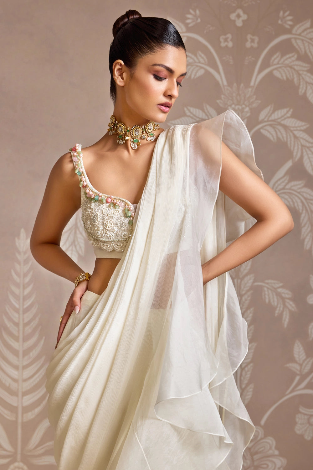 Ethereal Ivory Drape Set