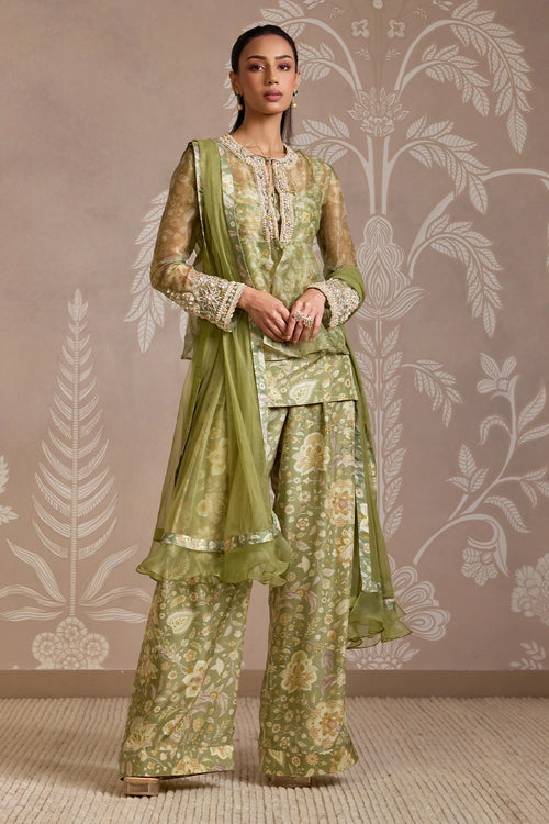 Wisp Mint Print Kurta Set
