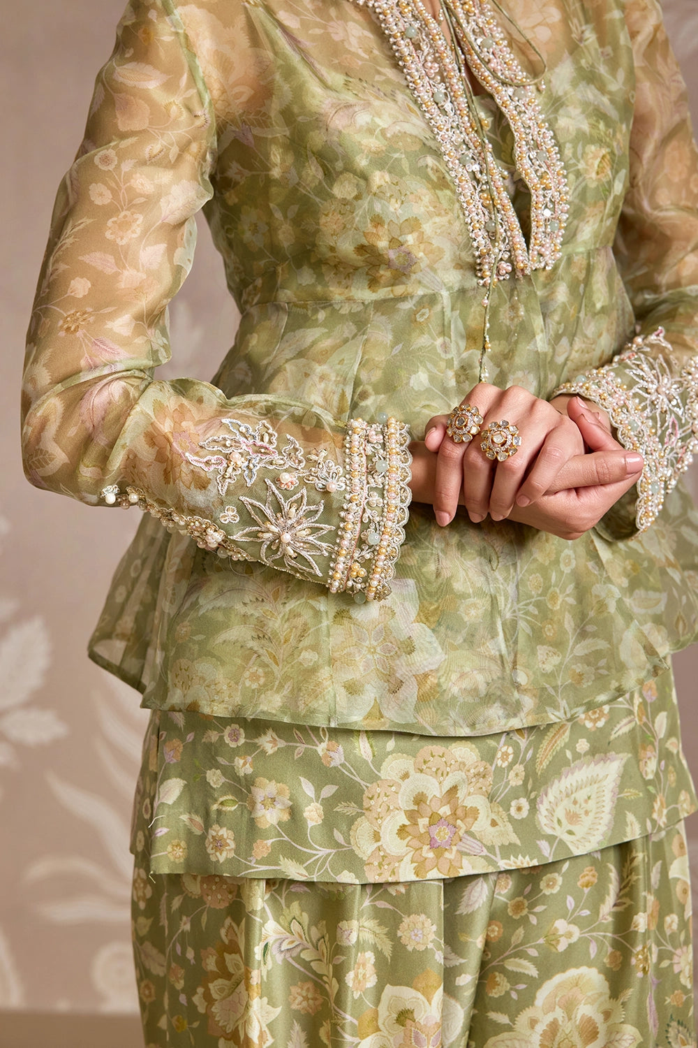 Wisp Mint Print Kurta Set