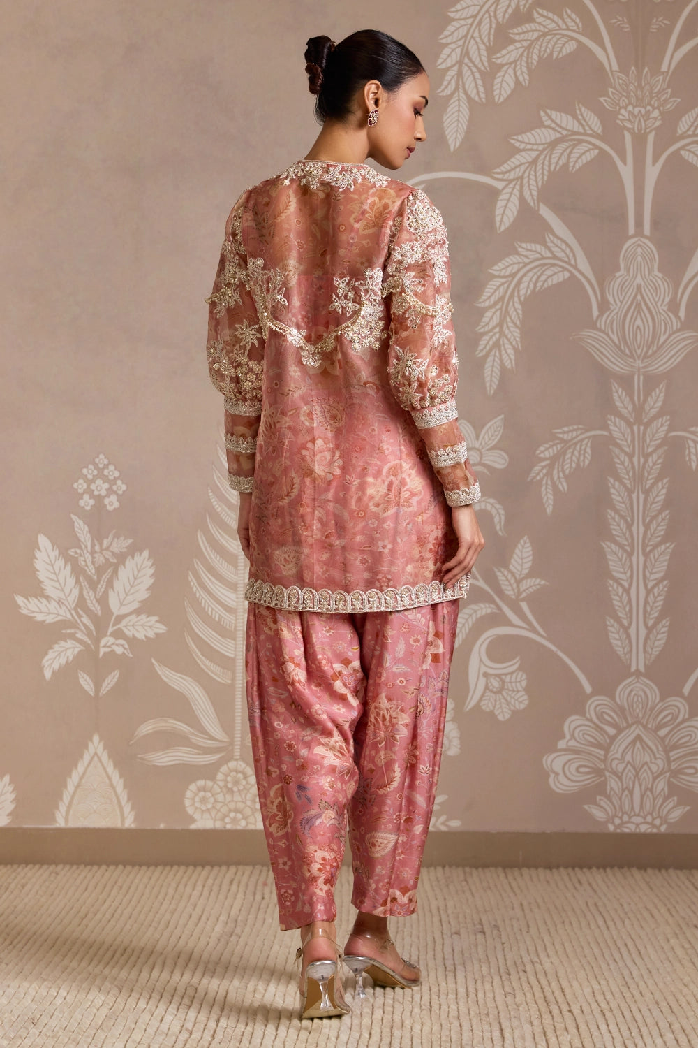 Tether Coral Print Kurta Set