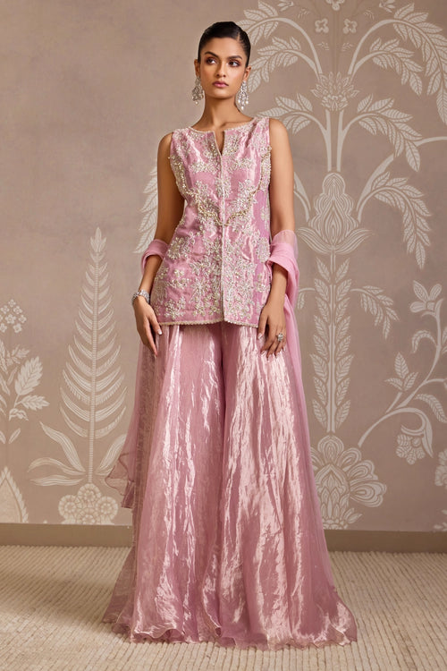 Furl Lavish Lilac Sharara Set