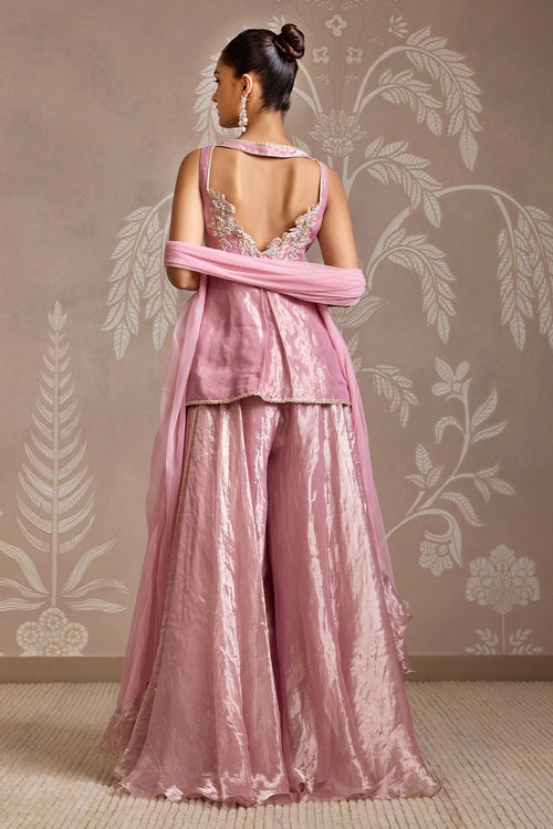Furl Lavish Lilac Sharara Set