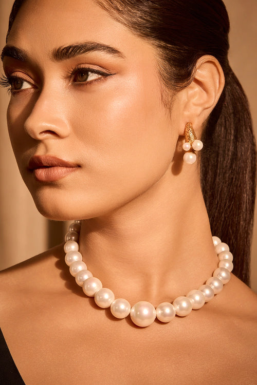 Gradation Pearl Necklace