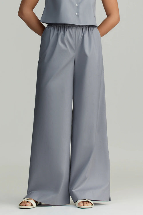 Powder Blue Egyptian Cotton Trousers