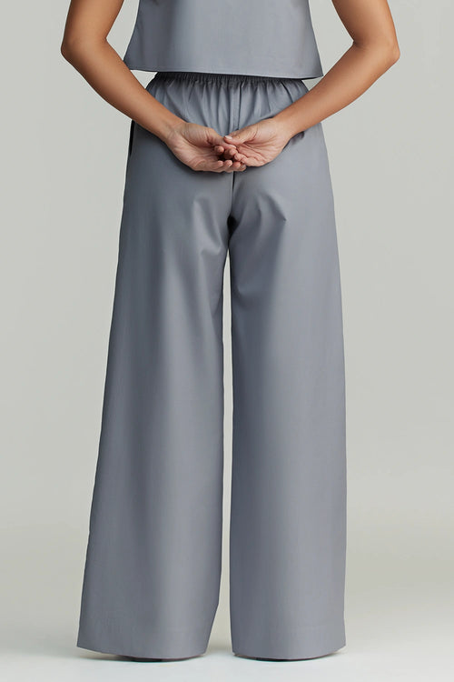 Powder Blue Egyptian Cotton Trousers