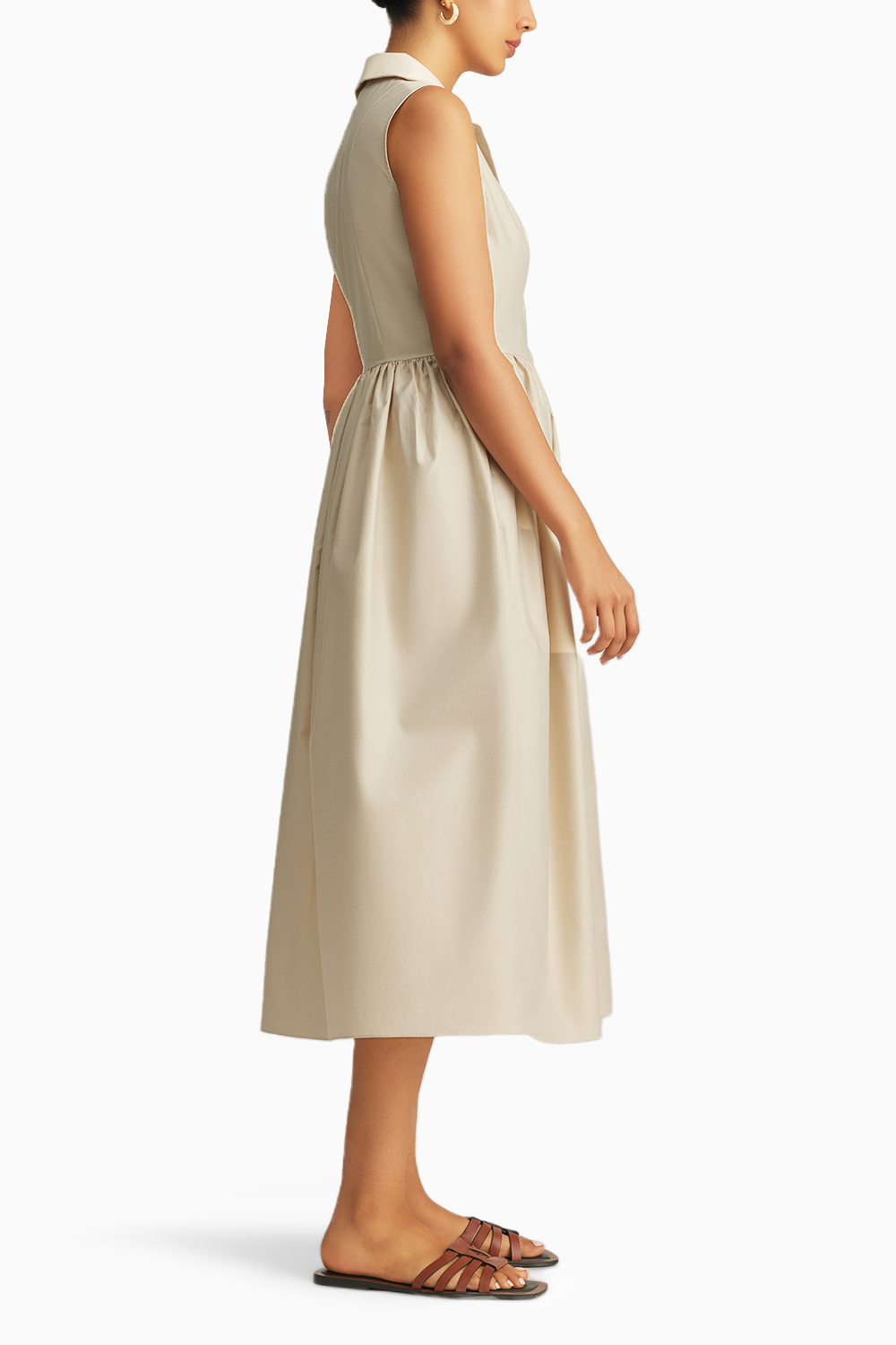 Fawn Egyptian Cotton Long Tennis Dress Fawn Egyptian Cotton Long Tennis Dress