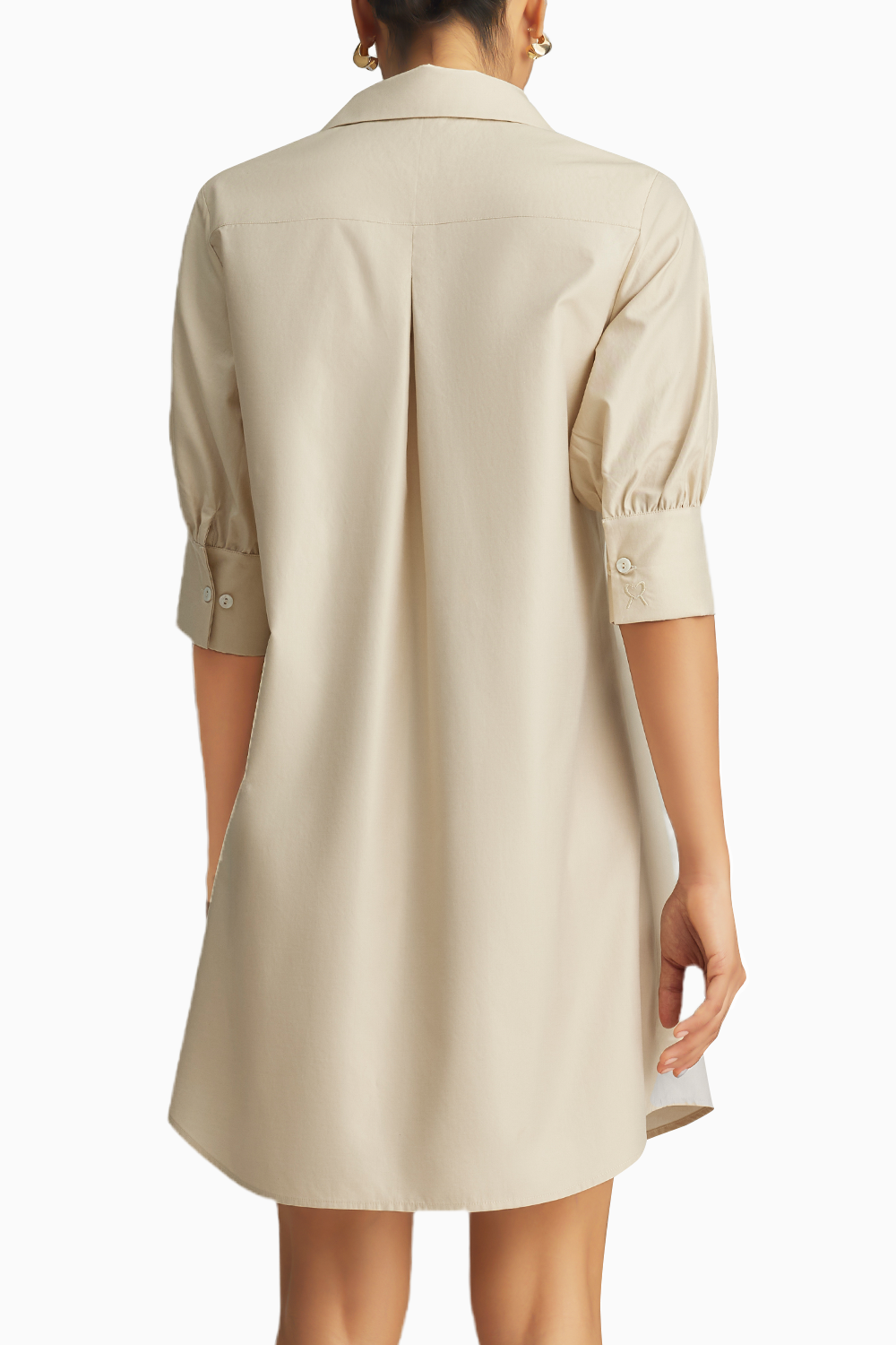 Fawn Egyptian Cotton Short Shirt Dress