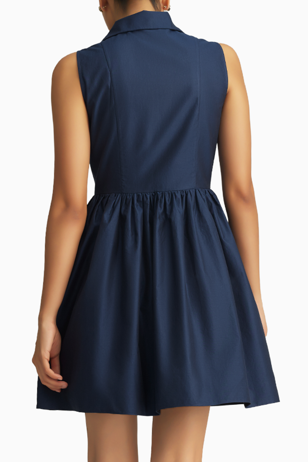 Navy Blue Egyptian Cotton Short Tennis Dress