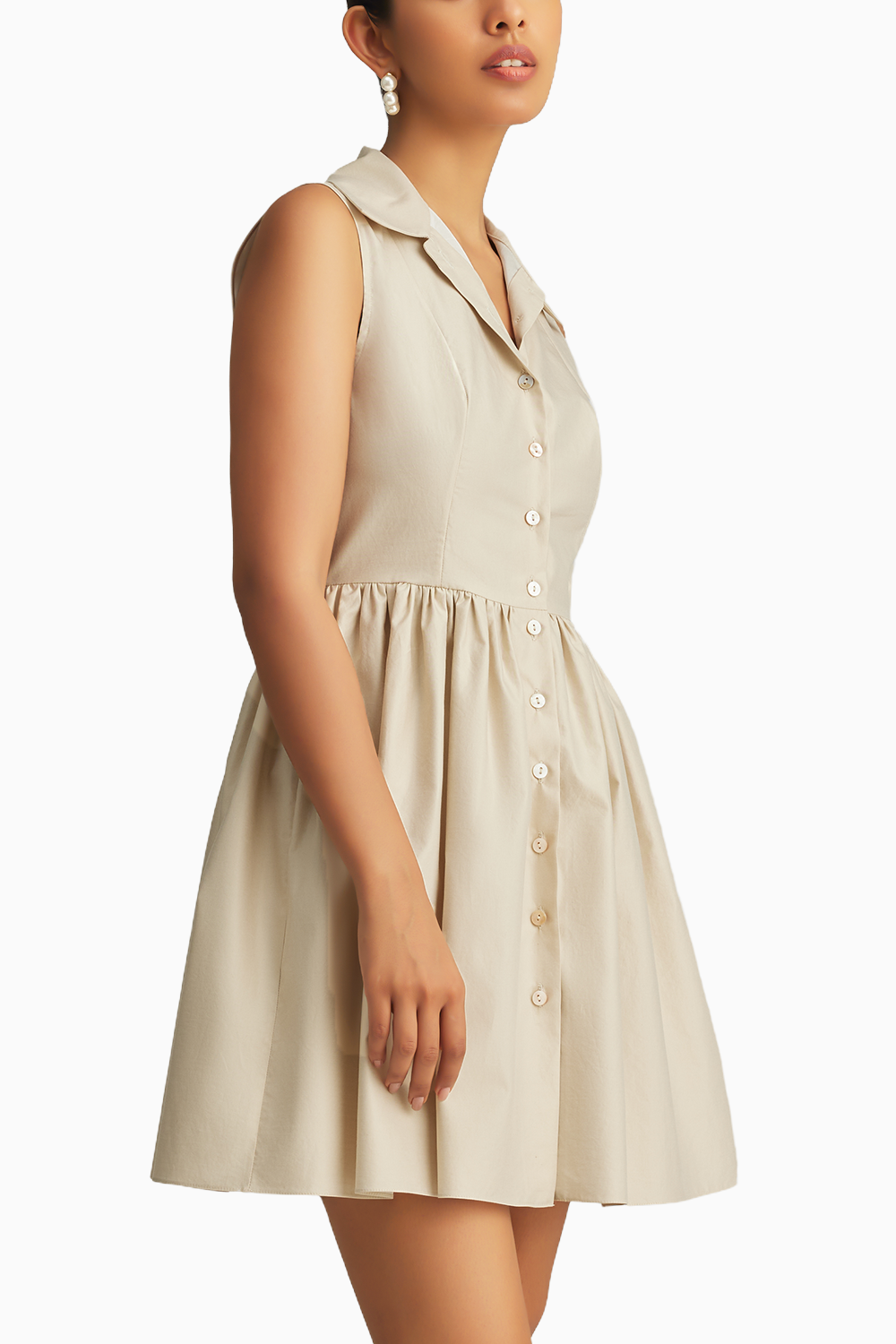 Fawn Egyptian Cotton Short Tennis Dress