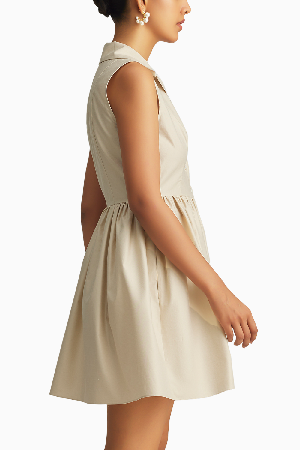 Fawn Egyptian Cotton Short Tennis Dress