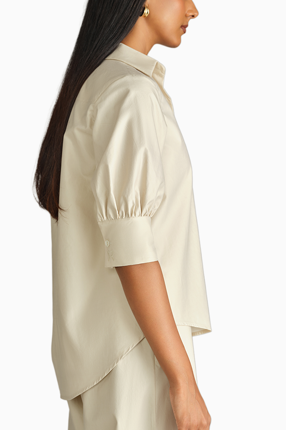 Fawn Egyptian Cotton Short-Sleeved Shirt