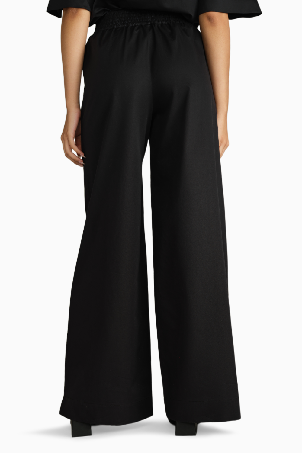 Black Egyptian Cotton Trousers