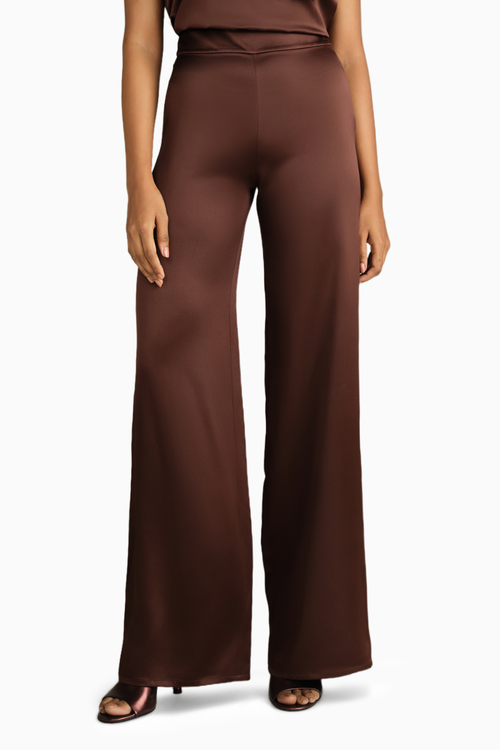 Espresso Silk Trousers