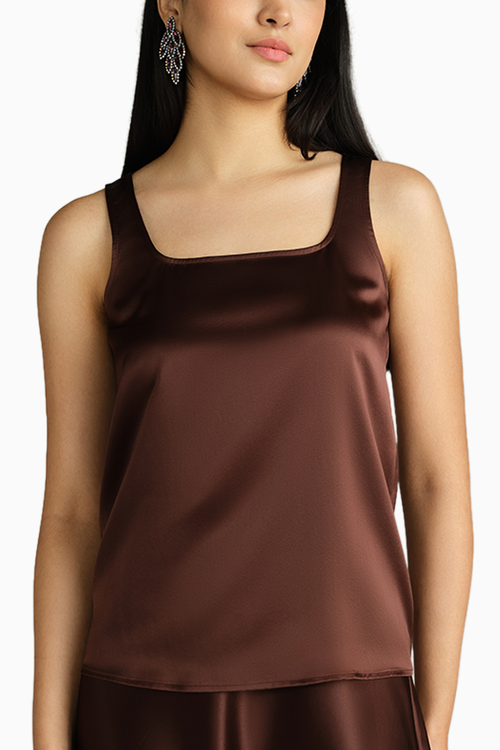 Espresso Silk Camisole