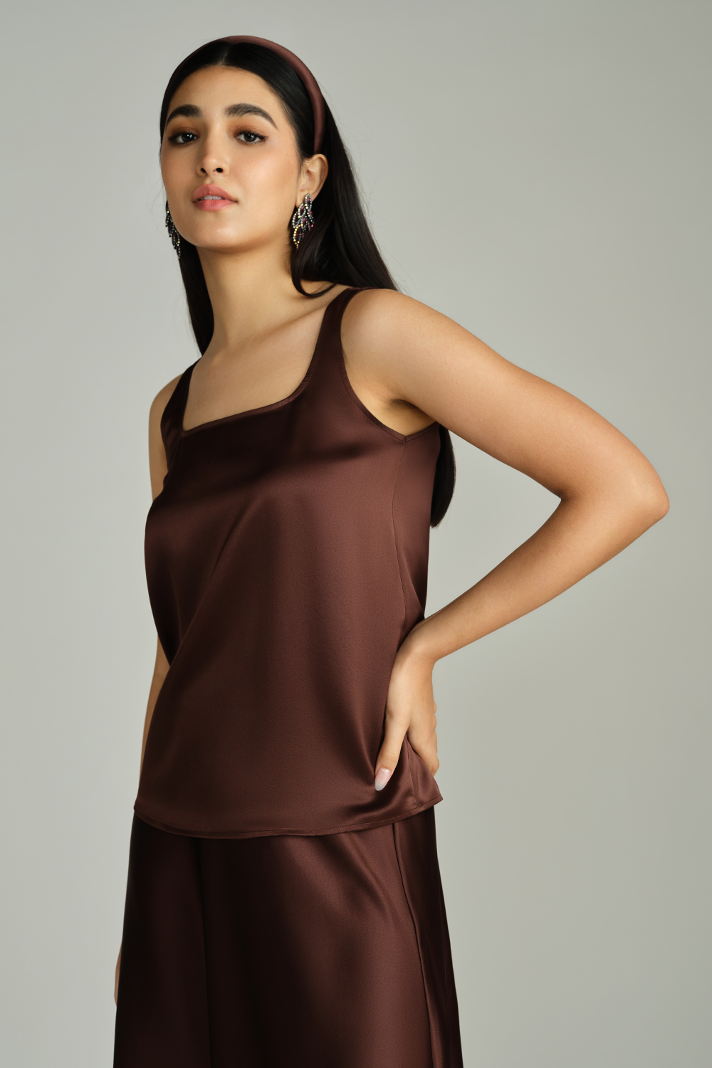 Espresso Silk Camisole