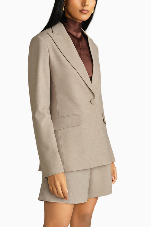 Tobacco Suiting Blazer