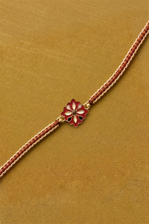 Red Flower Of Love Rakhi