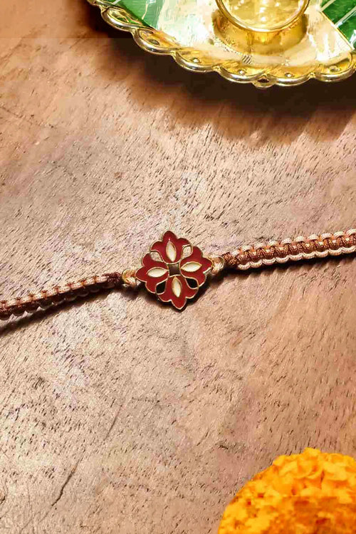 Red Flower Of Love Rakhi
