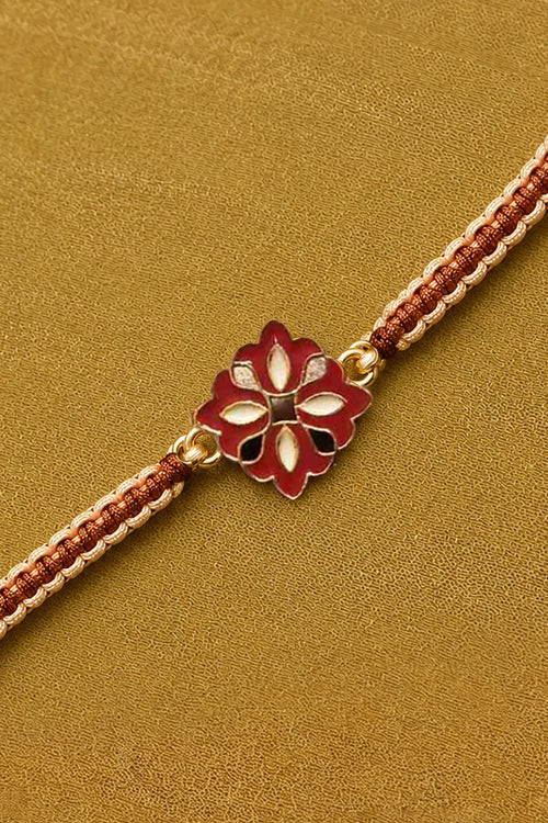 Red Flower Of Love Rakhi