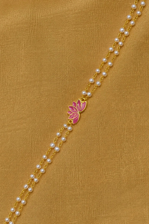 Lotus Aura Pearl Lumba Bracelet