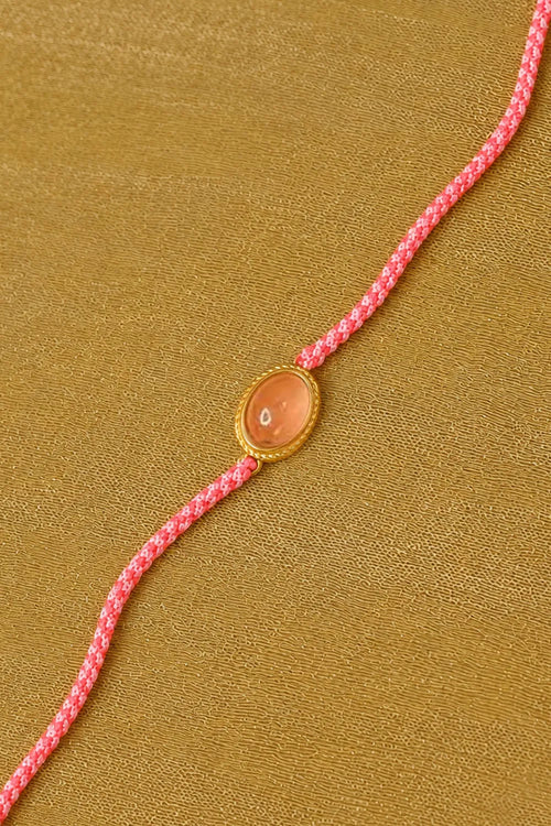 Rose Quartz Healing Rakhi for Love