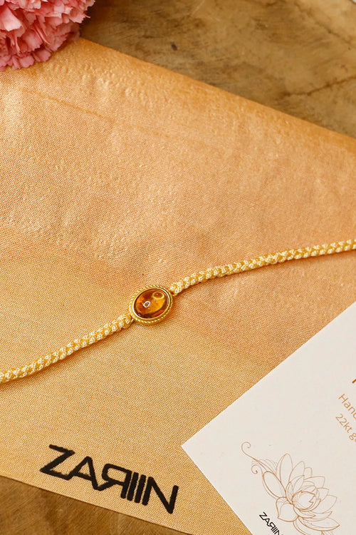 Citrine Healing Rakhi for Success