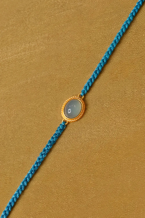 Blue Chalcedony Healing Rakhi for Peace