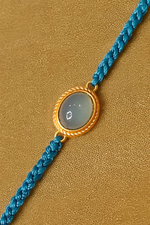Blue Chalcedony Healing Rakhi for Peace