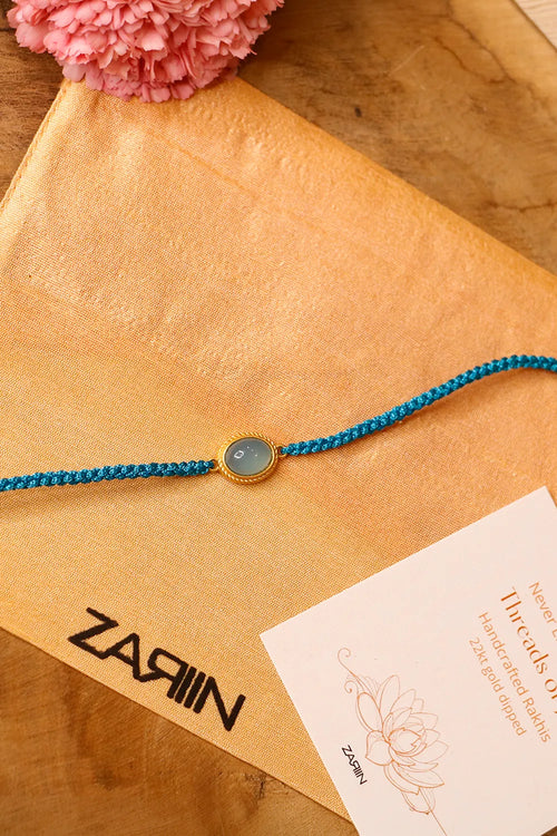 Blue Chalcedony Healing Rakhi for Peace