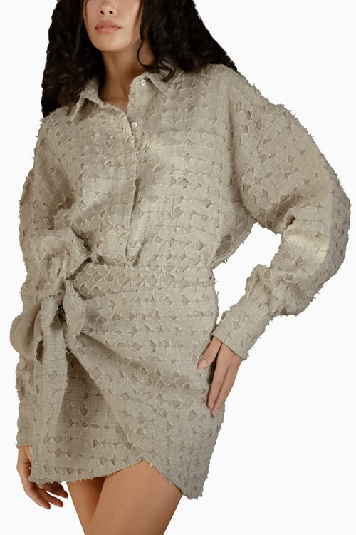 Organic Oversized Shirt with Wrap Skirt
