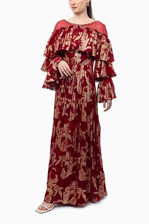 Radiant Red Brasso Dress