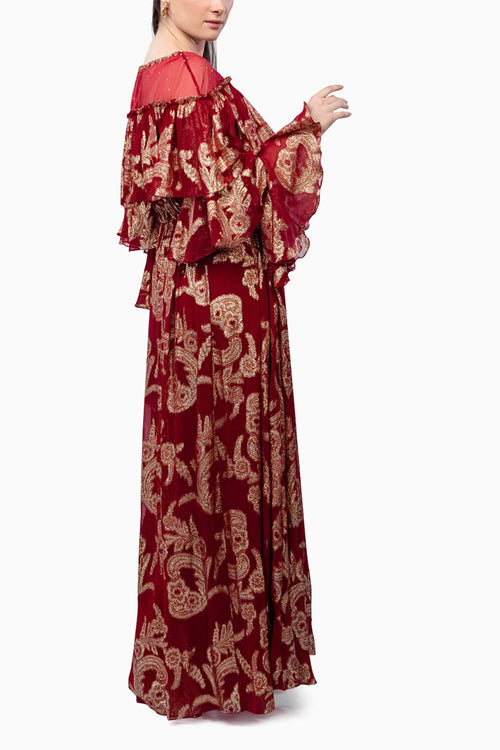 Radiant Red Brasso Dress