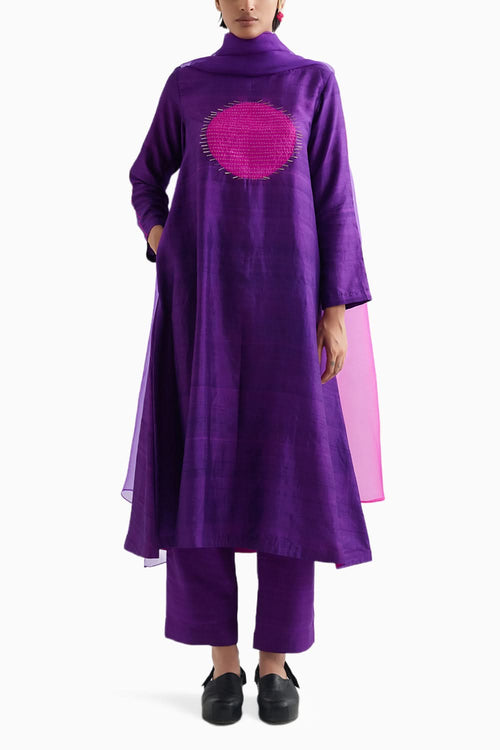 Rani and Purple Moon Metal Kurta