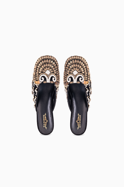 Raven Mule Heels